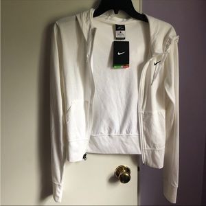 NIKE Dri-fit organic cotton athletic jacket size small- organic cotton